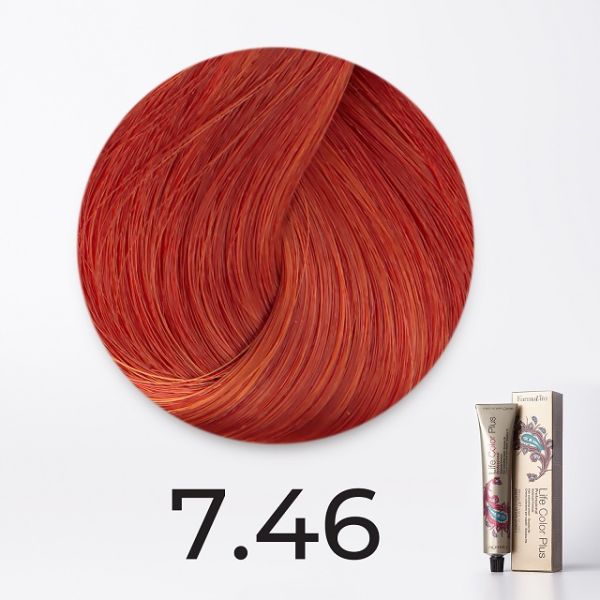 Ammonia cream color 7.46 copper-red blonde Life Color Plus Farmavita 100 ml