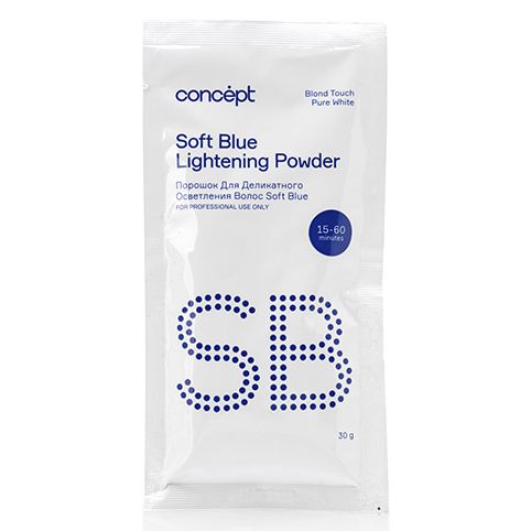 Hair lightening powder Soft Blue pure white Concept 30 g