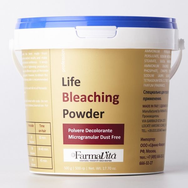 Blue bleaching powder Life Bleaching Powder Farmavita 500 gr