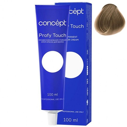 Permanent cream hair dye 7.1 ash light blond Profy Touch Concept 100 ml