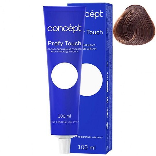 Permanent cream hair dye 7.7 light brown Profy Touch Concept 100 ml