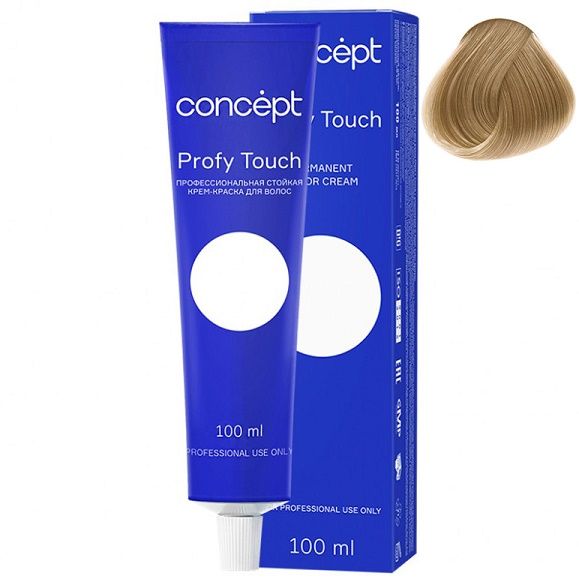 Permanent cream hair dye 9.31 light golden-pearl blonde Profy Touch Concept 100 ml