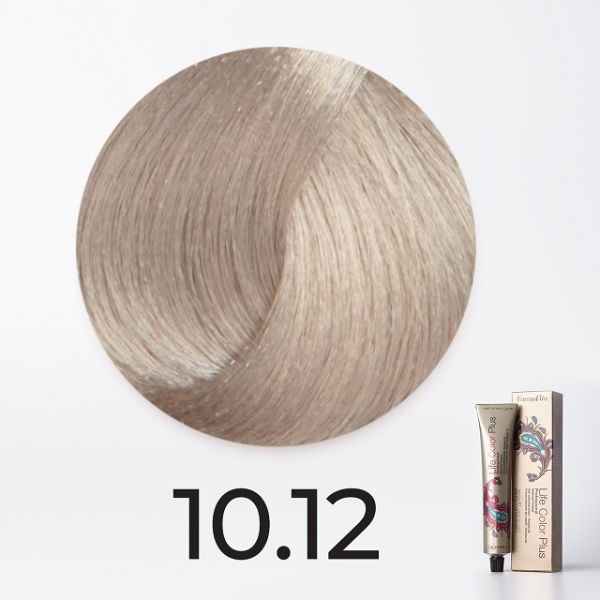 Ammonia cream color 10.12 platinum blonde ash-pearl Life Color Plus Farmavita 100 ml