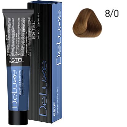 Cream hair dye 8/0 DELUXE ESTEL 60 ml