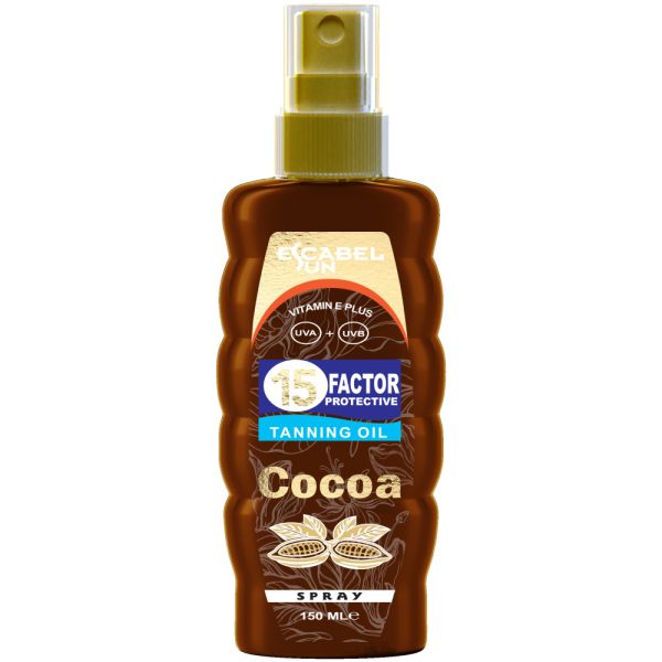 ESCABEL Face and body oil COCOA Tanning Oil Cocoa SPF15 150 ml