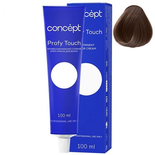 Permanent cream hair dye 6.77 intense brown Profy Touch Concept 100 ml