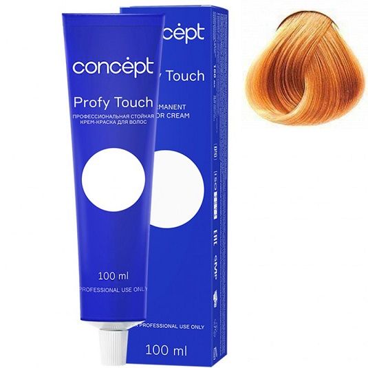Permanent cream hair dye 10.43 very light peach blonde Profy Touch Concept 100 ml