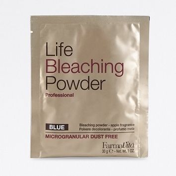Blue bleaching powder in sachet Life Bleaching Powder Farmavita 30g