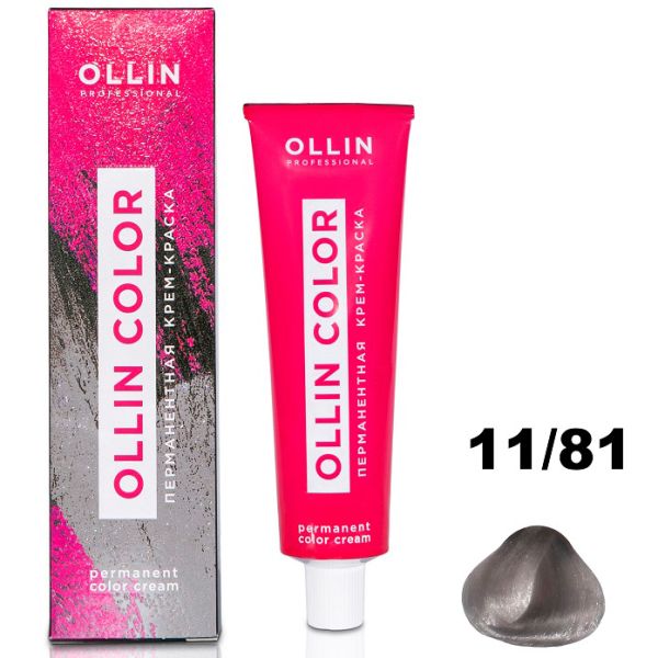 Permanent cream hair dye COLOR 11/81 OLLIN 100 ml