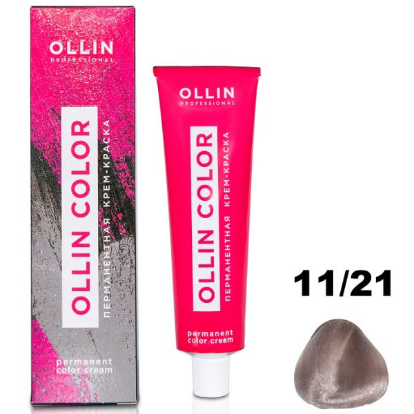 Permanent cream hair dye COLOR 11/21 OLLIN 100 ml
