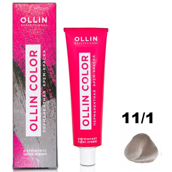 Permanent cream hair dye COLOR 11/1 OLLIN 100 ml