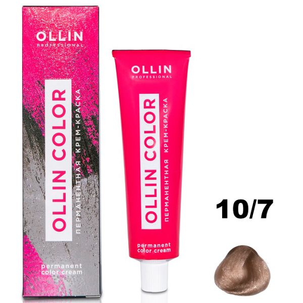 Permanent cream hair dye COLOR 10/7 OLLIN 100 ml