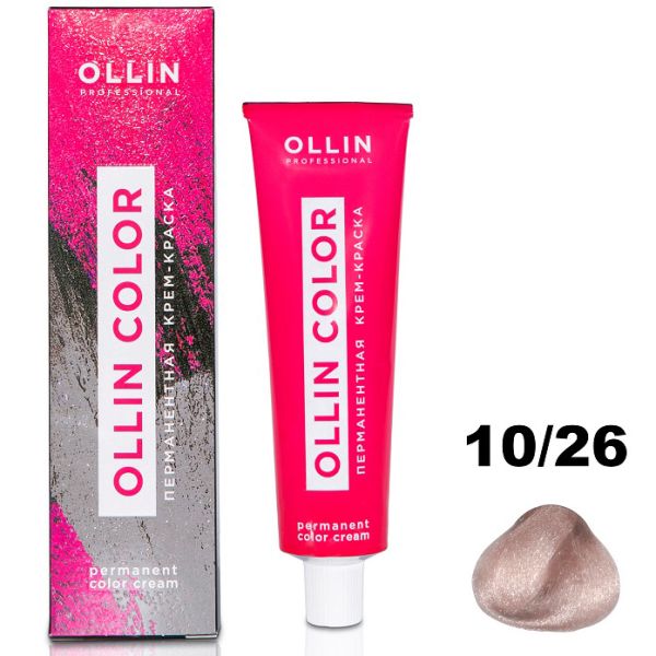 Permanent cream hair dye COLOR 10/26 OLLIN 100 ml