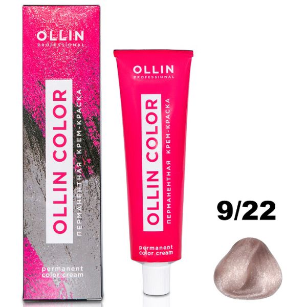Permanent cream hair dye COLOR 9/22 OLLIN 100 ml