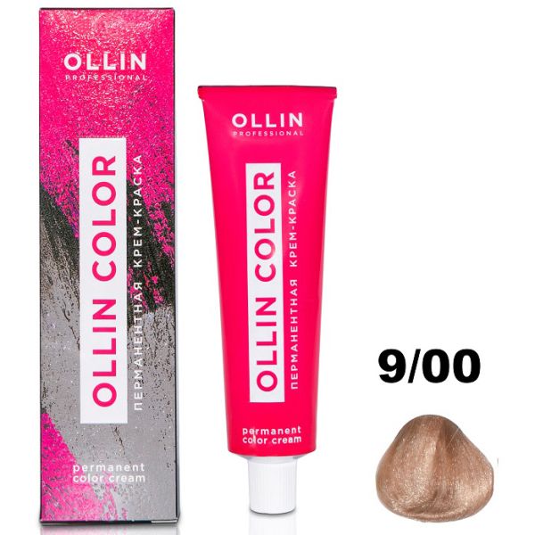 Permanent cream hair dye COLOR 9/00 OLLIN 60 ml