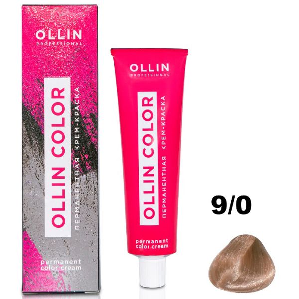 Permanent cream hair dye COLOR 9/0 OLLIN 100 ml