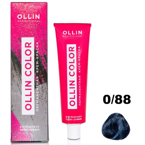 Permanent cream hair dye COLOR 0/88 OLLIN 100 ml