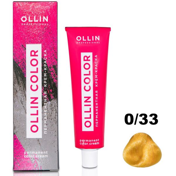 Permanent cream hair dye COLOR 0/33 OLLIN 100 ml