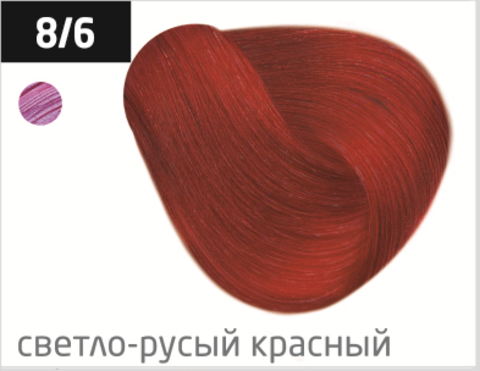 Permanent cream color 8/6 “Light brown red” OLLIN Performance 60 ml