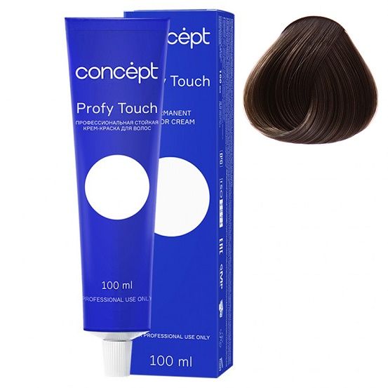 Permanent cream hair dye 4.73 dark brown-golden Profy Touch Concept 100 ml