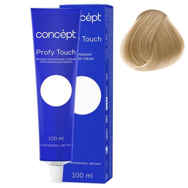 Permanent cream hair dye 10.31 very light golden-pearl Profy Touch Concept 100 ml
