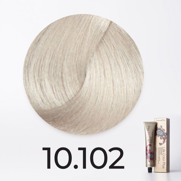 Ammonia cream color 10.102 platinum blonde ash-pearl Life Color Plus Farmavita 100 ml
