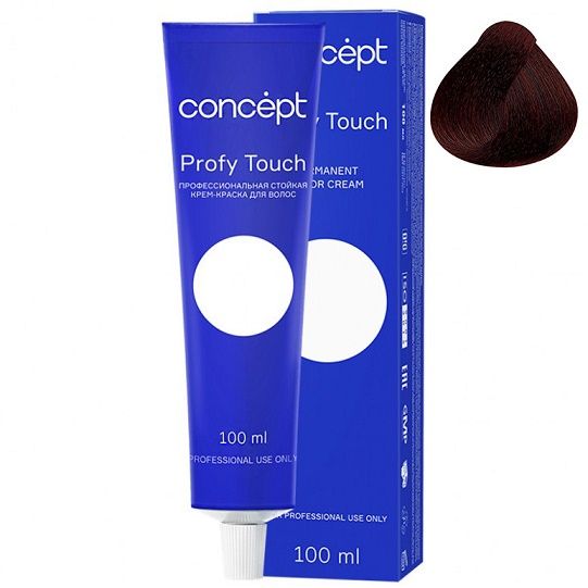 Permanent cream hair dye 5.65 mahogany Profy Touch Concept 100 ml