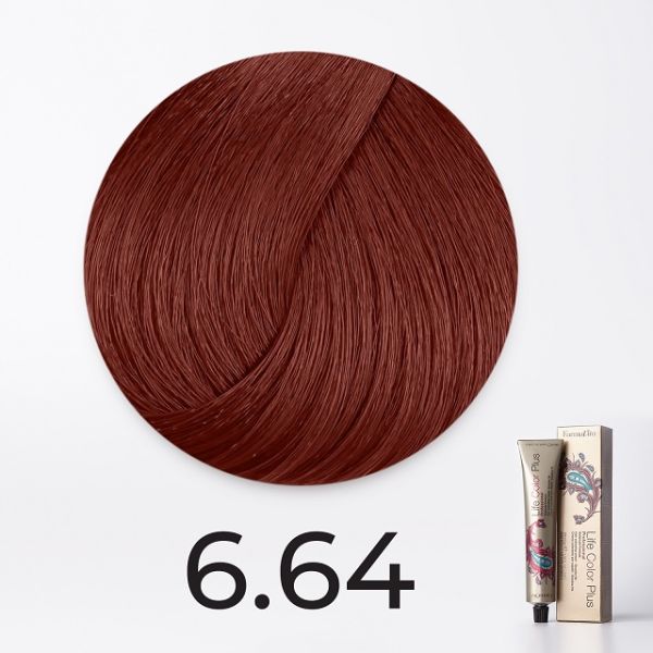 Ammonia cream-paint 6.64 dark red-copper blonde Life Color Plus Farmavita 100 ml