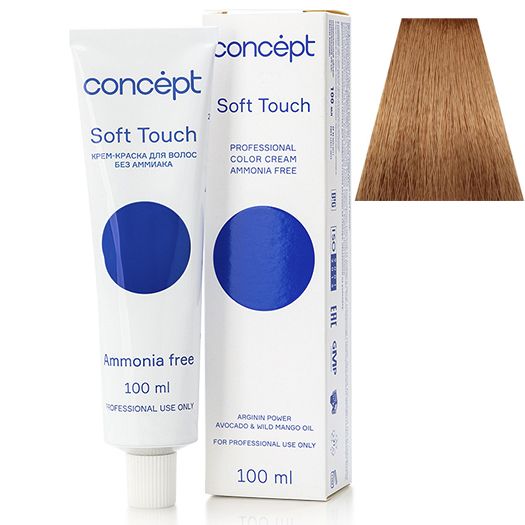 Cream hair dye without ammonia 8.31 blonde light golden ash Soft Touch Concept 100 ml