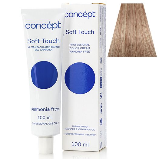 Cream hair dye without ammonia 8.1 light blond ash Soft Touch Concept 100 ml
