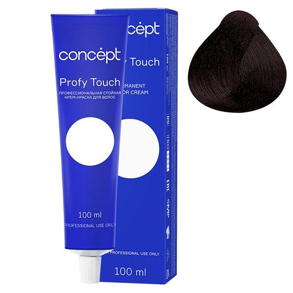 Permanent cream hair dye 4.6 Prussian blue Profy Touch Concept 100 ml