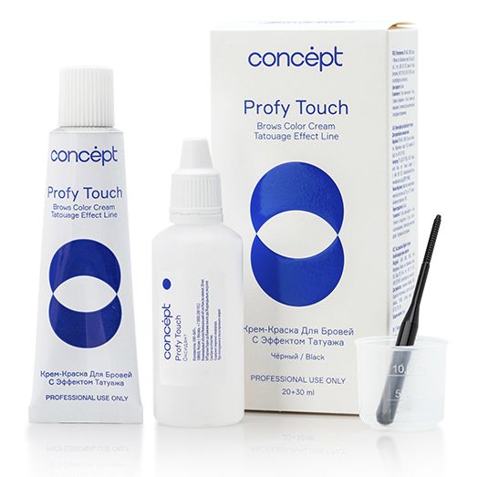 Cream-paint for eyebrows with tattoo effect graphite Profy Touch Concept