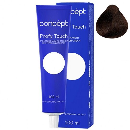 Permanent hair color cream 6.0 light brown Profy Touch Concept 100 ml