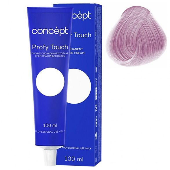 Permanent cream hair dye 10.65 very light violet-red Profy Touch Concept 100 ml