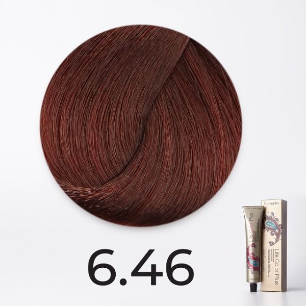 Ammonia cream-paint 6.46 dark copper-red blond Life Color Plus Farmavita 100 ml
