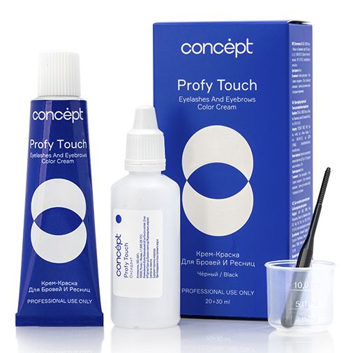 Cream dye for eyebrows and eyelashes graphite Profy Touch Concept