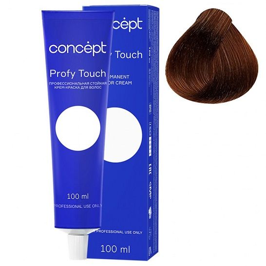 Permanent cream hair dye 4.75 dark chestnut Profy Touch Concept 100 ml