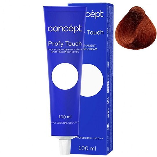 Permanent cream hair dye 8.44 intense light copper Profy Touch Concept 100 ml