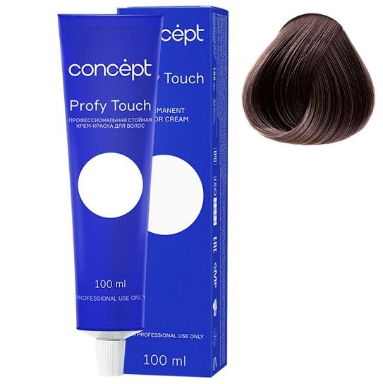 Permanent cream hair dye 4.7 dark brown Profy Touch Concept 100 ml