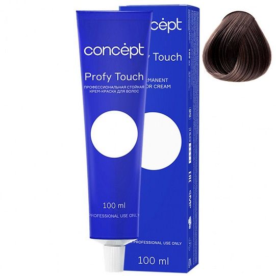 Permanent cream hair dye 5.7 dark chocolate Profy Touch Concept 100 ml